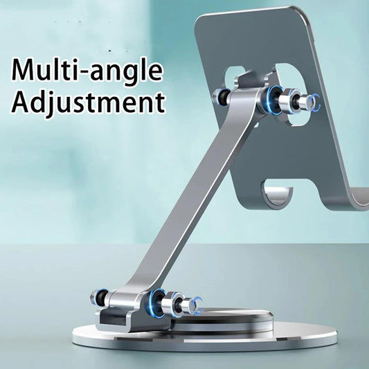 Metal 360° Rotating Desk Mobile Phone Holder Stand for iPhone Cellphone Smartphone Mobile Phones Ipad Telephone Reader