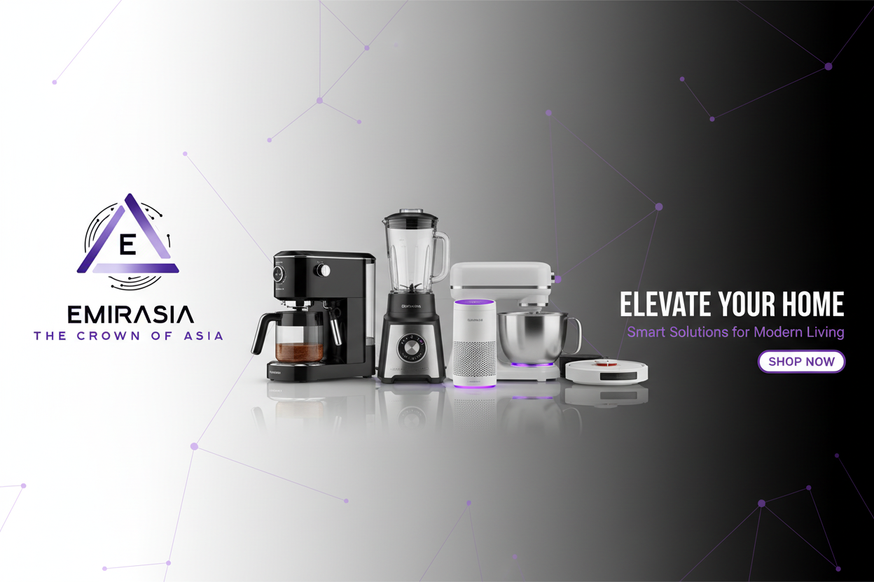 Emirasia Kitchen and Home Appliances Banner with Logo